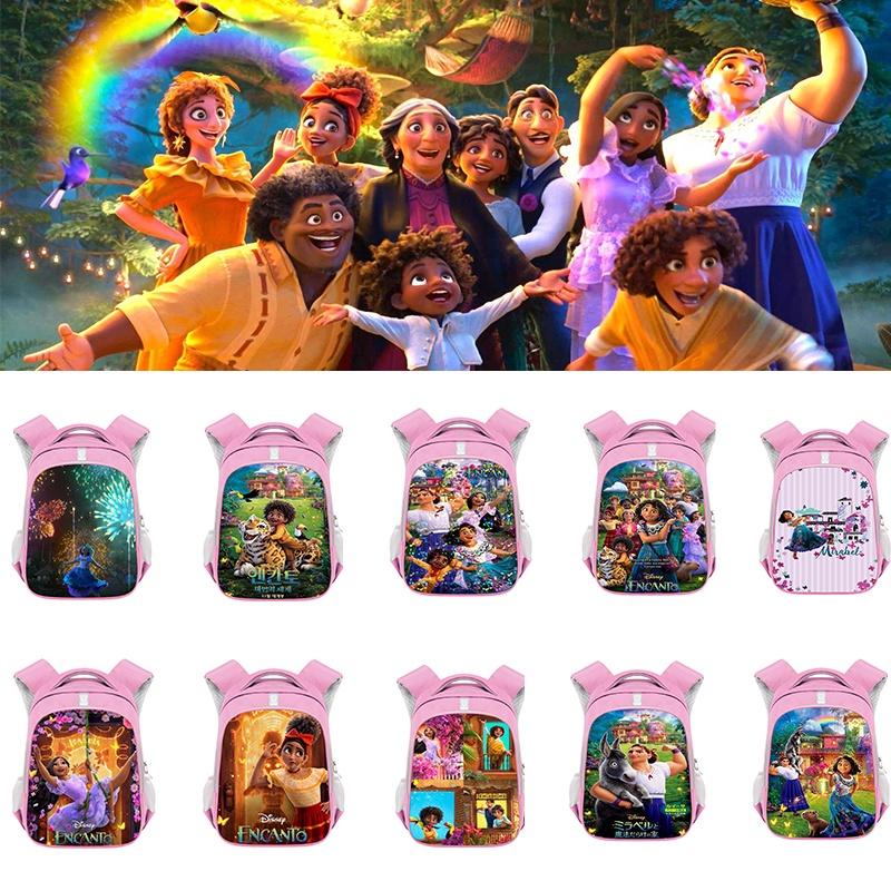 Encanto Mirabel Girls Backpack Waterproof Large Capacity School Bag For Kids