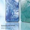For Xiaomi Redmi Note 13 Pro 5G/Poco X6 5G Case Tempered Glass Back Phone Cover with Marble Pattern