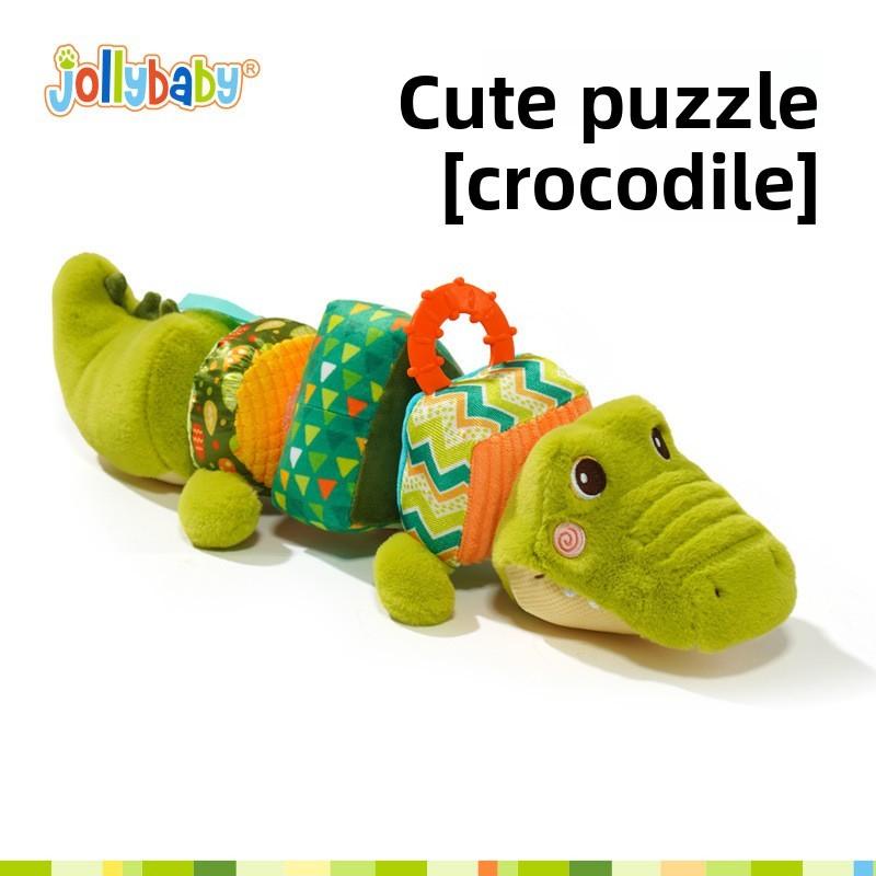 Adorable Crocodile Baby Teething Plush Toy With Sound And Visual Stimulation