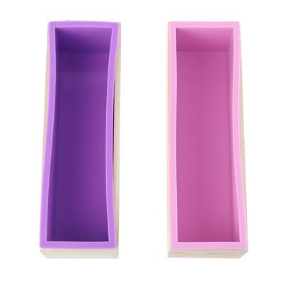 1200Ml Rechteck Silikon Seife Machen Form Holz Box Handgemachte Handwerk Kuchen Laib