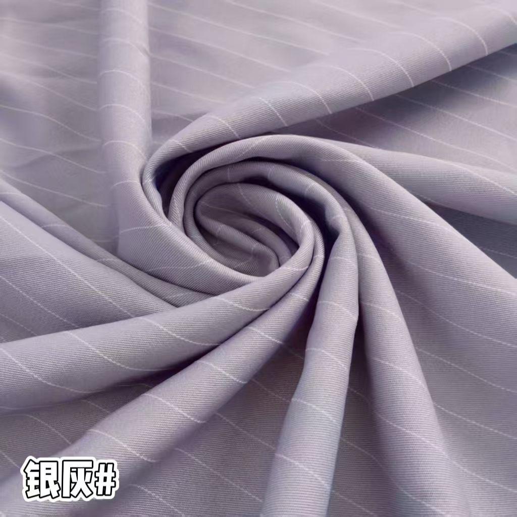 Klassischer Streifenanzugstoff Knitterfest pro Meter für Hosen Röcke Uniformen DIY Nähstoff Hängend Elastizität Weiß Rot