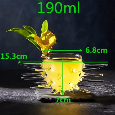 Creative Sea Urchin Shaped Cocktail Glasses Molecular Cocktail Glass Juice Glass Goblet Wine Glass Salad Bowl Caviar Plate Drink