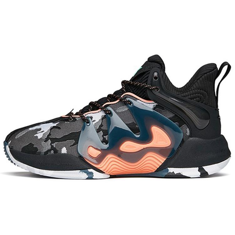 

Anta Mountain 1 Abrasion Resistant Slip Resistant Mid top Performance Basketball Shoes Men s Black White Gray 112141609-1 42