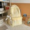 Schoolbag Female Japanese ins Small Fresh Junior High School High School Striped Backpack Light Casual College Student Backpack