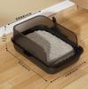 Large High-Fence Semi-Enclosed Splash-Proof Cat Litter Box