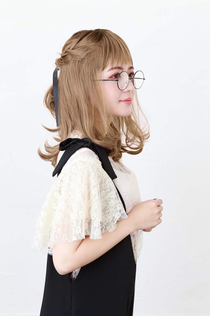 All-Gradation Frill Curl Midi Heat-Resistant Chocolate Brown