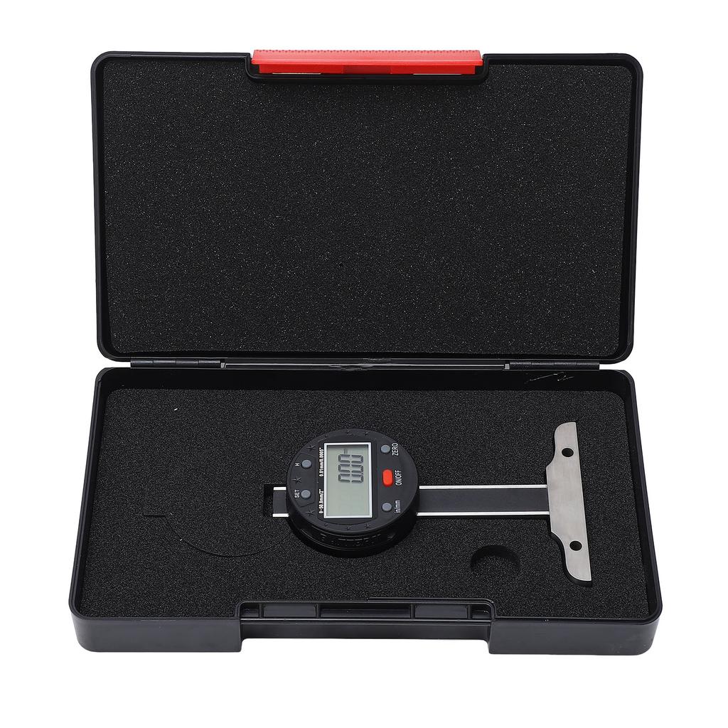 Digital Depth Gauge 0 50.8mm 0 2in Range 0.01mm 0.0005in Accuracy LCD Display Electronic Depth Meter with USB Port