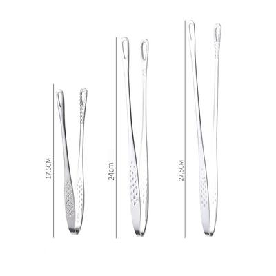Stainless Steel Barbecue Clamp Kitchen Food Tong Portable Bbq Tweezer Serving Buffet Clip Cooking French Fries Kitchen Tool