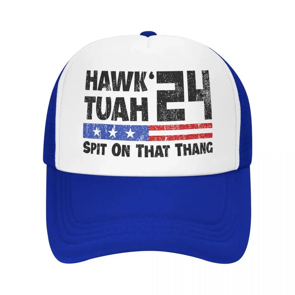 Adult Hawk Tuah 24 Spit On That Thang Trucker Hats HipHop Mesh Baseball Caps Dad Hat Trucker Hat Adjustable Trucker Cap Spring