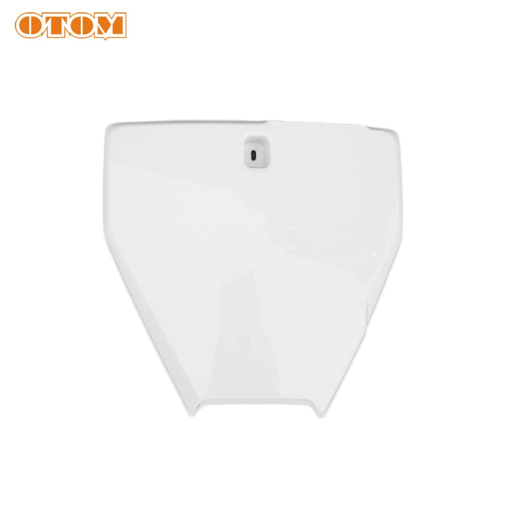 OTOM Motocross Number Plate Plastic Cover Front Name Plate For Husqvarna 2016-2019 FC250 FX350 TC125 TX300 TE150 Motorcycle Part