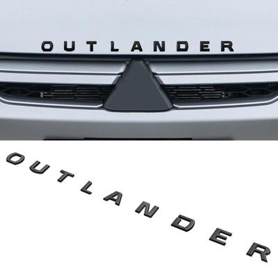 For Mitsubishi Pajero V73 Car Logo Sticker Hood Head Trunk Outlander Stereo Car Accessories Sticker Black