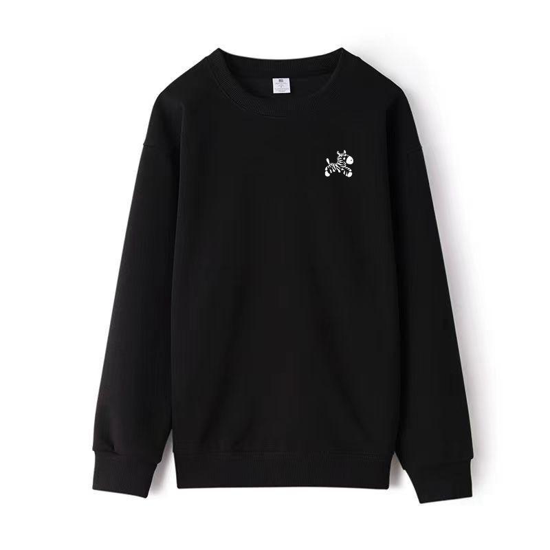 2026 Spring/Autumn Horse Print Unisex Sweatshirt - Trendy Round Neck Long Sleeve Top