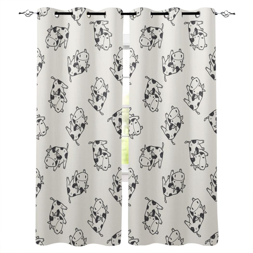 

Текстура коровы, кухонные шторы, предметы декора для спальни, занавеска, панель, оконные шторы для гостиной 135W x 60H(cm)
