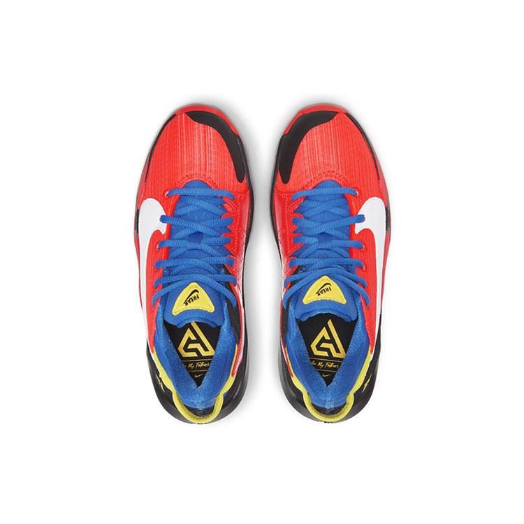 Nike Zoom Freak 2 Grade School 'Bright Crimson' (Unisex) Bright Crimson / White / Opti Yellow / Signal Blue Kids' Running Shoes CN8574 606