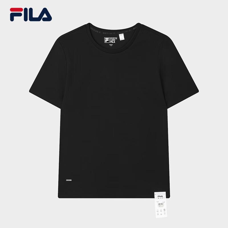 FILA Women's Casual Knitted Short Sleeve Round Neck T-Shirt