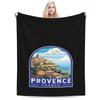 Provence France Travel Art Emblem Personalized Soft Decorate Home An UltraSoft Micro Fleece Blanket