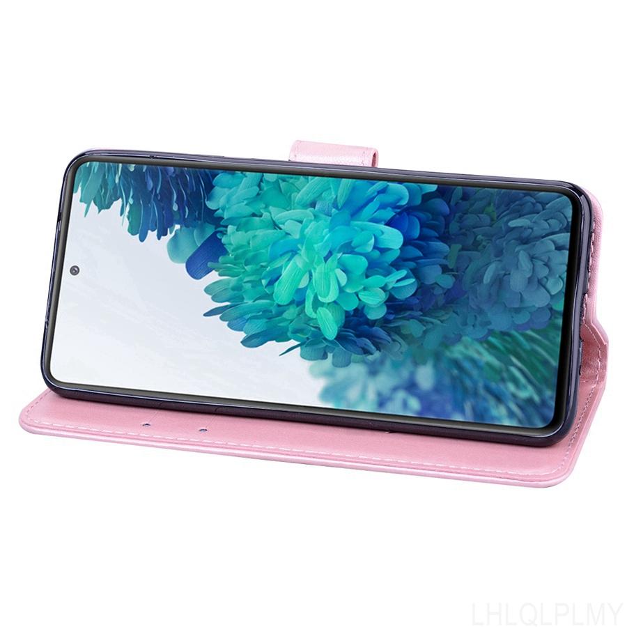 Rose Leder Brieftasche Flip Case Für OPPO A76 A96 A16 A77 A52 A72 A74 A54 A94 A78 5G A98 A15 A31 A91 A57 A16S A5 A9 2020 Hülle
