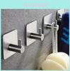 Stainless Steel Heavy Duty Adhesive Hook With Removable Design For Home Organization