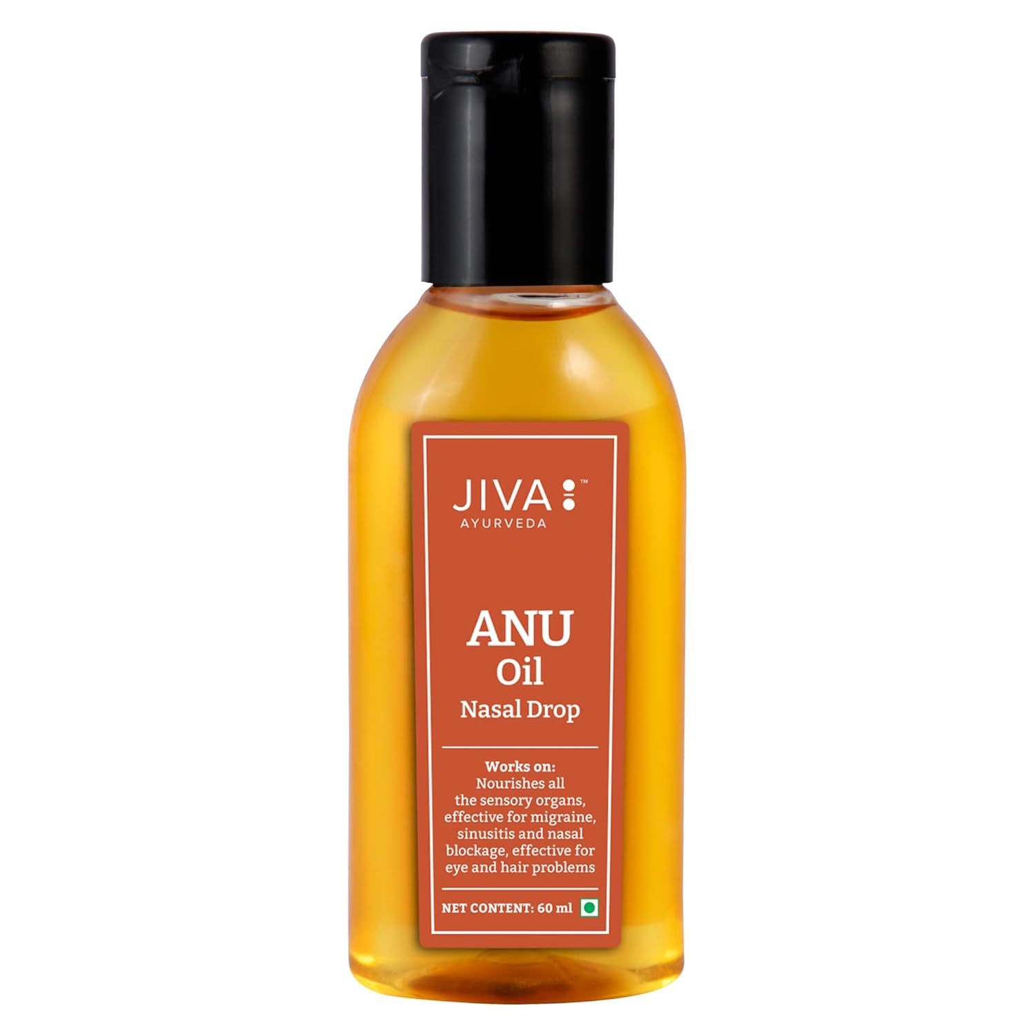 

Jiva Anu Oil 60ml Pack of 1 | Ayurvedic Nasal Care Oil for Hair, Sinus & Headache Relief