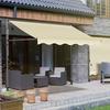 Manual Retractable Shop Door Face Sunshade Canopy No Drilling Required Balcony Curtain Hand Cranked Outdoor Shelter Tent
