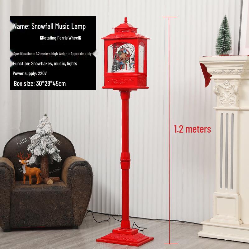 1.2m Musical Snowfall Lantern -