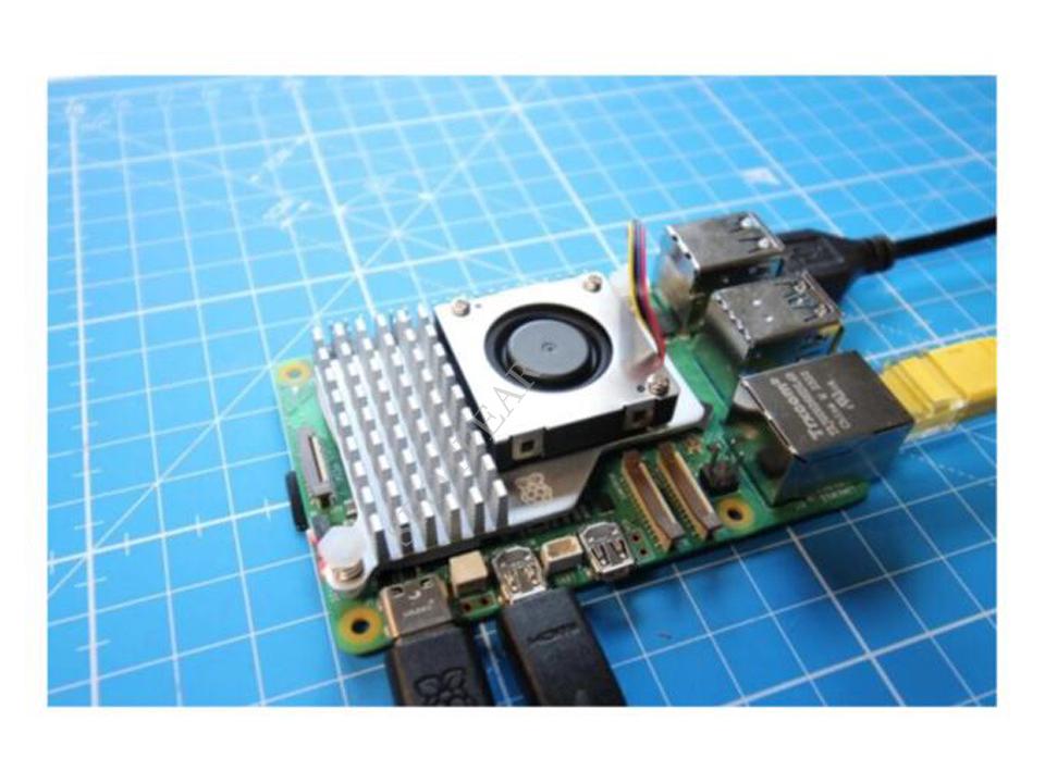 Aluminium-Kühlerlamellenlüfter für Raspberry Pi 5. Generation