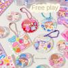 Acrylic DIY Keyring Handmade Guka Sticker Set DIY Handbook Material Sticker  School Supplies