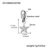 Oumeka Stainless Steel Multi-Pendant Jewelry Set for Women - Versatile Bracelet and Necklace Accessories