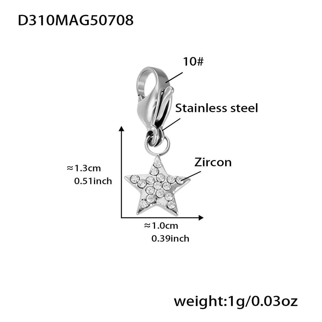 Oumeka Stainless Steel Multi-Pendant Jewelry Set for Women - Versatile Bracelet and Necklace Accessories