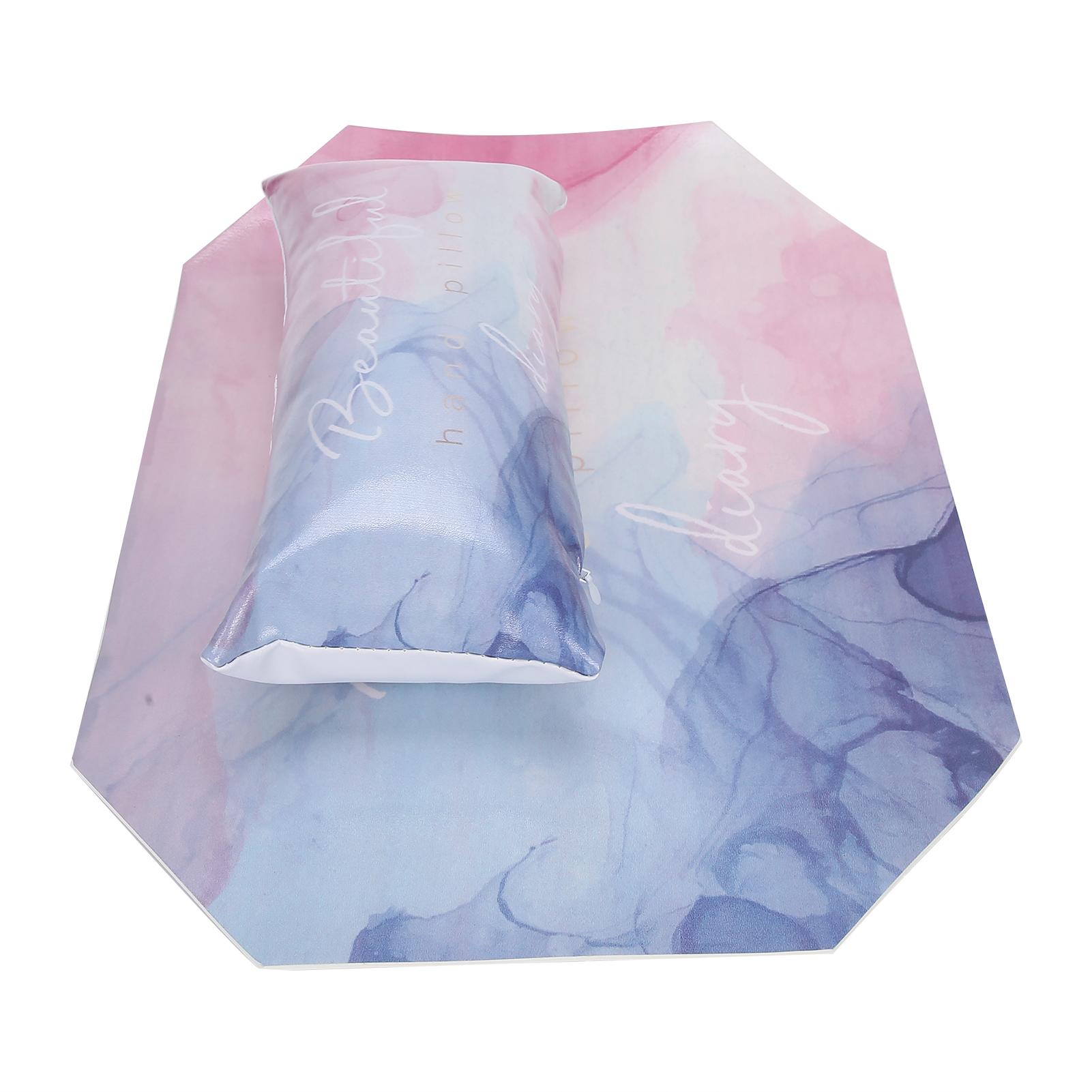 

Nail Art Table Detachable Hand Pillow PU Leather Washable Mat Nail Salon Accessory