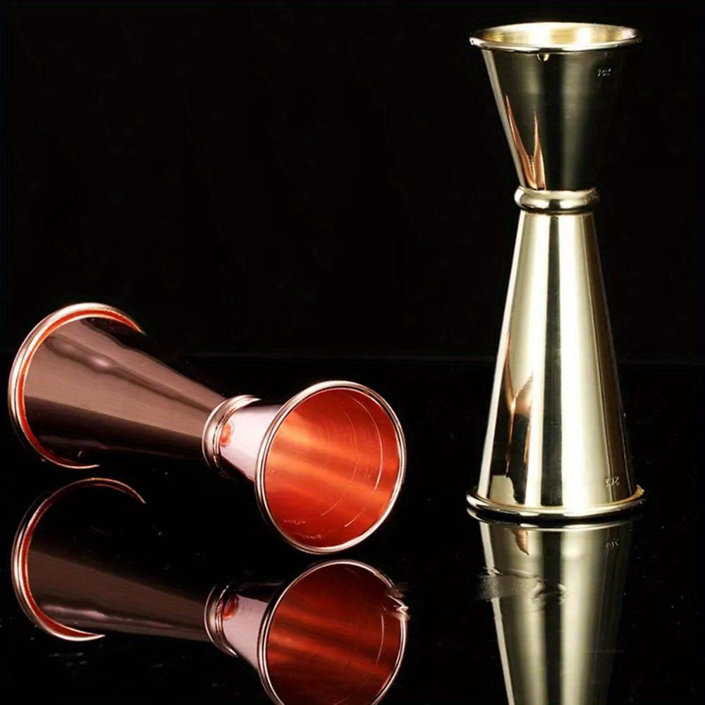 1PC Double Cocktail Jigger Duální design s měřítkem uvnitř nerezové ocelové tyče odměrky Japonský jigger