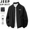 JEEP SPIRIT Men's Stand Collar Baseball Jacket
