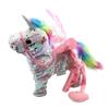35cm Electric Walking Unicorn Plush Funny Toy Talking Toy Unicorn Singing Music Stuffed Toy for Children Kids Gift