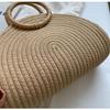 Korean Style Women's Handbag: 2026 Summer Woven Cotton Rope Tote