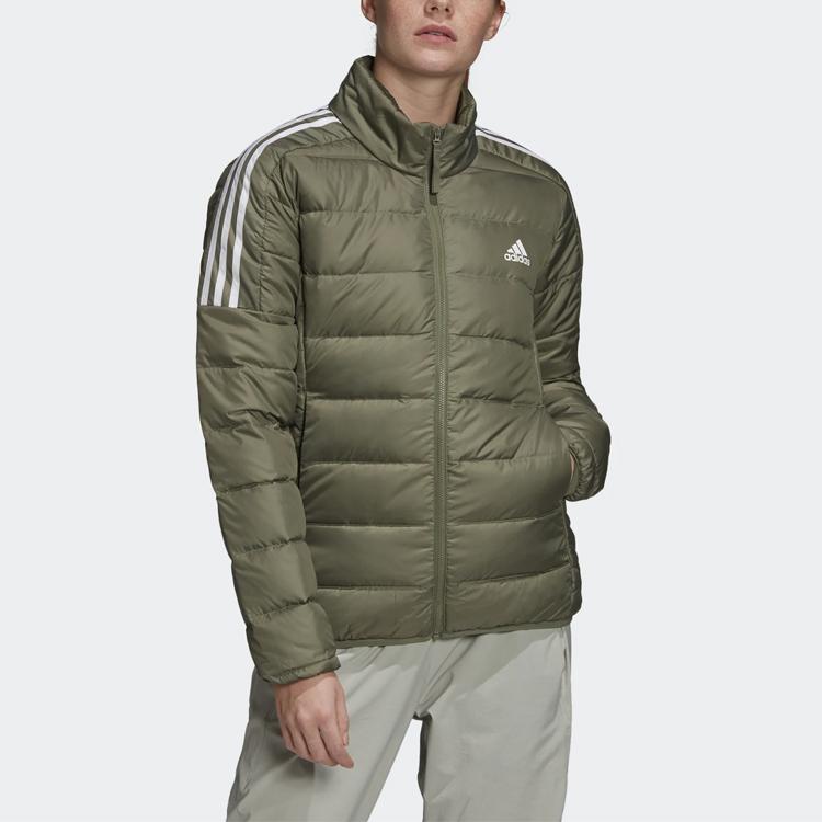 Adidas Warm Sports Windproof Down Jacket Women Outerwear Green GH4596
