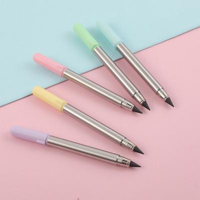 0.5mm Eternal Pencil Erasable Sharpening-free Stretchable School Student Creative Signature Retractable Pencil Home Accessories