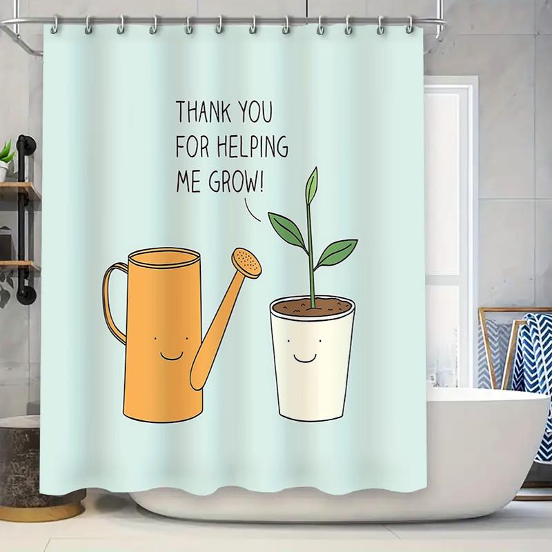 

Floral Shower Curtain Botanical Pattern Plant Lover Gift Greenery Bathroom Decor Nature Inspired Home Decor Wall Art Vintage Far W60H190(CM)-1 Pcs