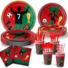 CR7 World Cup Star Fan Party Set: Plates, Cups, Napkins, Tablecloth, Banner & Decorations.