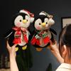 Christmas Penguin Scarf And Hat Plush Toy Holiday Gift For Kids Soft And Adorable