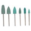 6pcs Nail Drill Bit Nail Art Drill Manicure Grinding Head Nail Polishing Bits Accessory