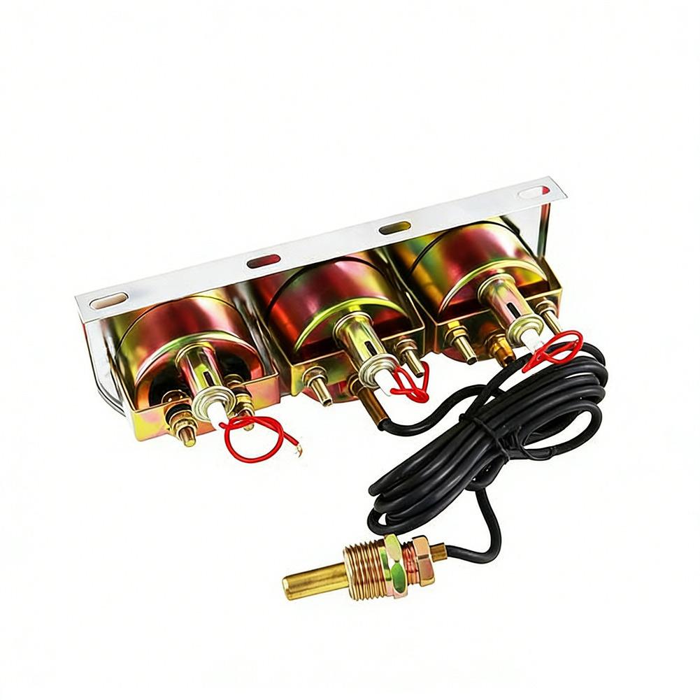 Triple Gauge Cluster For Saloon Cars Lorries Construction Machinery Motorcycles Three-in-one Instrument Cluster Accessories
