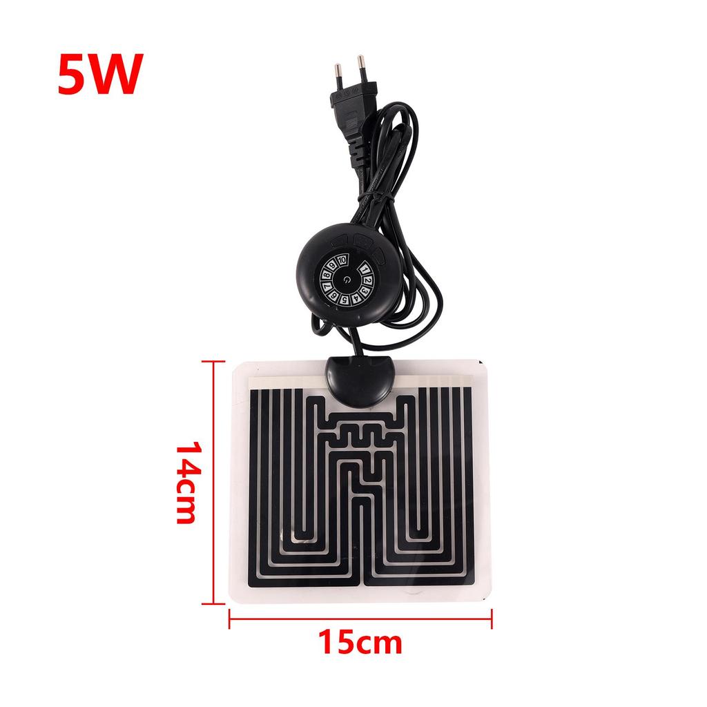 1 szt. Podkładka grzewcza EU Plug Reptile do jaszczurki, żółwia, gadów, ciepła, regulowana, mata grzewcza do małego akwarium