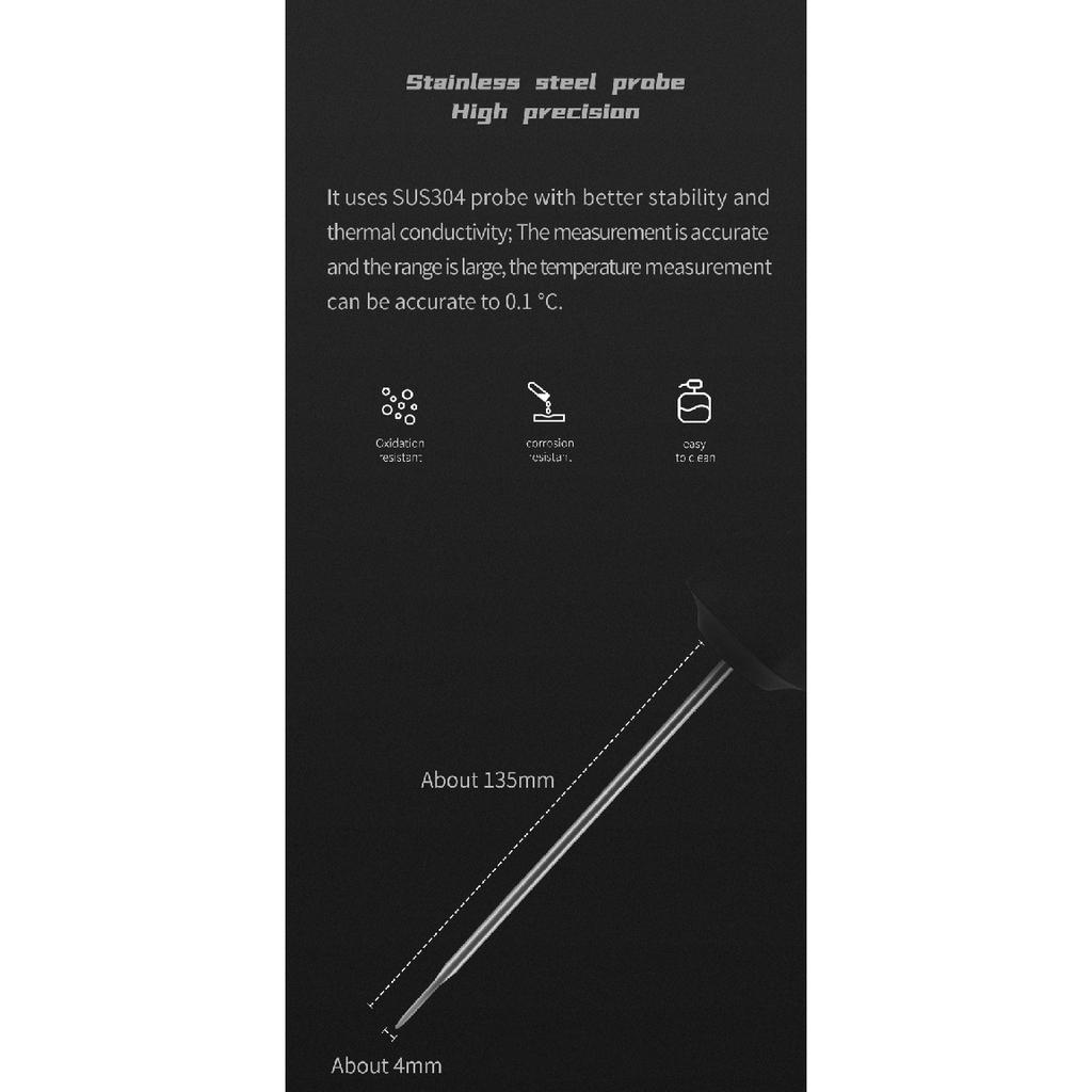MHW-3BOMBER Instant Read Digital Thermometer Coffee Pot Food Thermometers for Cooking BBQ Camping Barista Kitchen