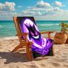 1pc Gengar1 Beach Towel, Comfortable and Thick, and Swimming/Bath/Picnic/Camping Towel, Suitable for Seaside Beaches