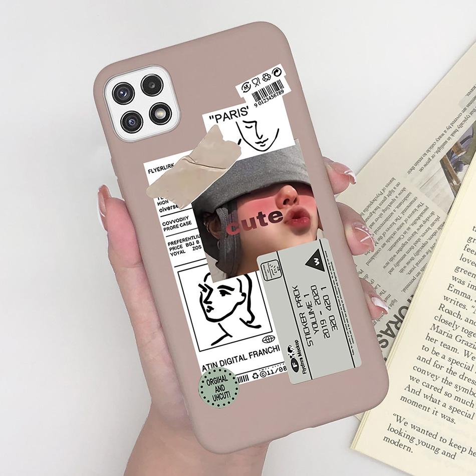 For Samsung Galaxy A22 A22s F42 5G Case Cute Avocado Silicon Back Soft Phone Cover For Samsung A 22 A 22s F 42 5G Colorful Shell
