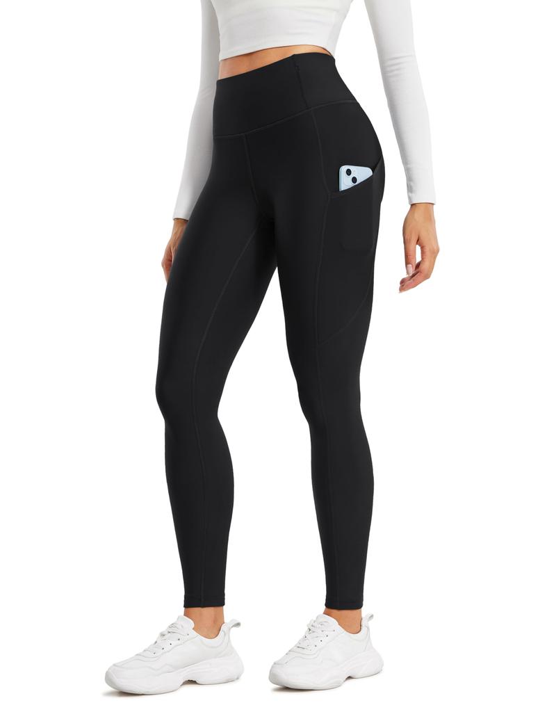 CRZ YOGA Winter Yoga and Size S Women's Fleece-Lined Leggings, High-Waisted, Sweat-Wicking, Quick-Drying, Cold-Weather Leggings, 28-Inch Inseam,