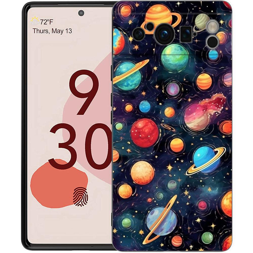 

Красочный чехол-обложка Планета для Google Pixel 9 8 7 6 7A 6A Pro Ударопрочный Мягкий ТПУ 9 Pro XL Чехол Capas Fundas Coque Сумки Pixel 9 Pro XL