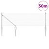 VidaXL Welded Wire Fence with 13 Spike Posts 0.4x50 M Galvanized Steel 3351980