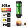 Multi functional Portable Electric 3in1 Capsule Powder Travel Coffee Maker Coffee Machine Italian Espresso Machine for Car Home