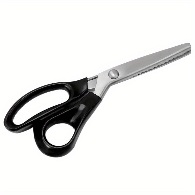 Professional Tailor's Pink Scissors - Stainless Steel Scissors with 3mm, 5mm, 7mm tooth options for fabric, imitation leather, and handicrafts